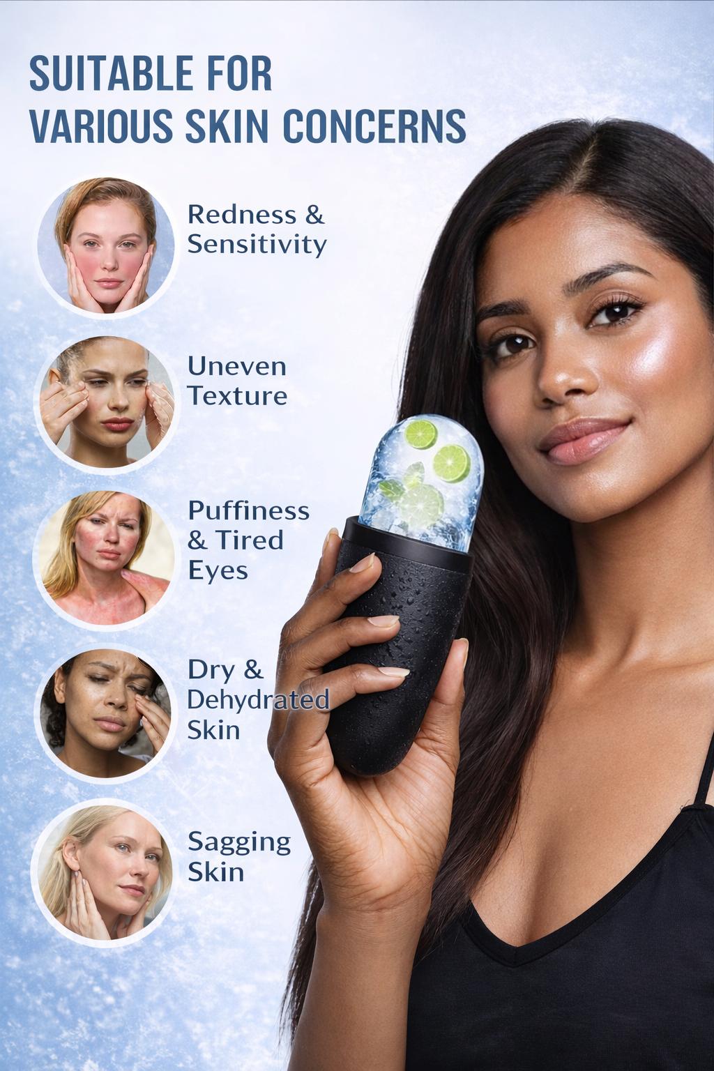 Dermalux Ice Glow Set -De-Puff, Sculpt & Glow Skin