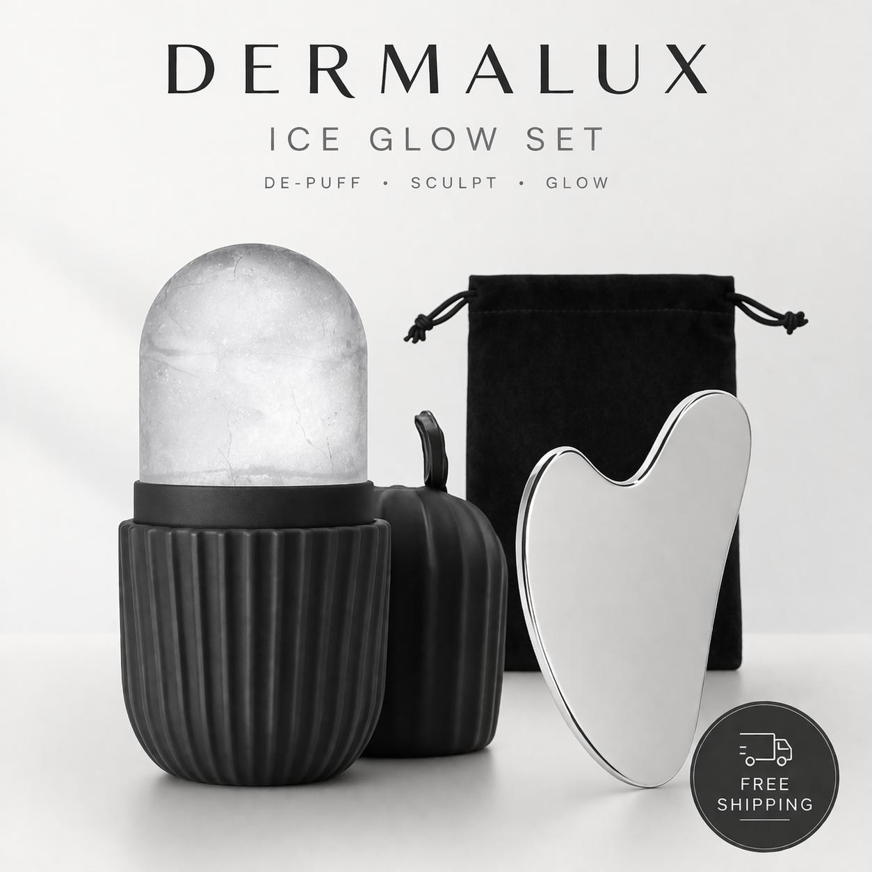 Dermalux Ice Glow Set -De-Puff, Sculpt & Glow Skin